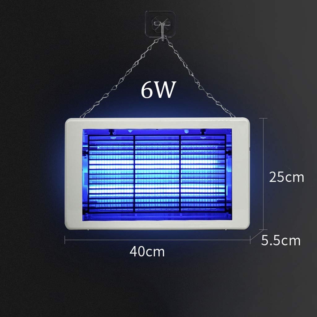 Trappola per zanzare Lampada elettrica per Zapper antizanzare Lampada antimosche per Interni Lampada antizanzare UV per la casa e L'Ufficio Commerciale Lampada antizanzare a LED (6w) (6w)