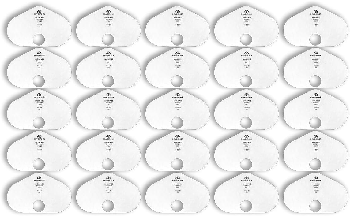 N95 Replacement Filter, 10 Pack, Individually Wrapped, Electrostatically Charged, Ready to Use, Easy Filter Changes, Lower Resistance & Easier Breathability, Sleepnet (55000-10)