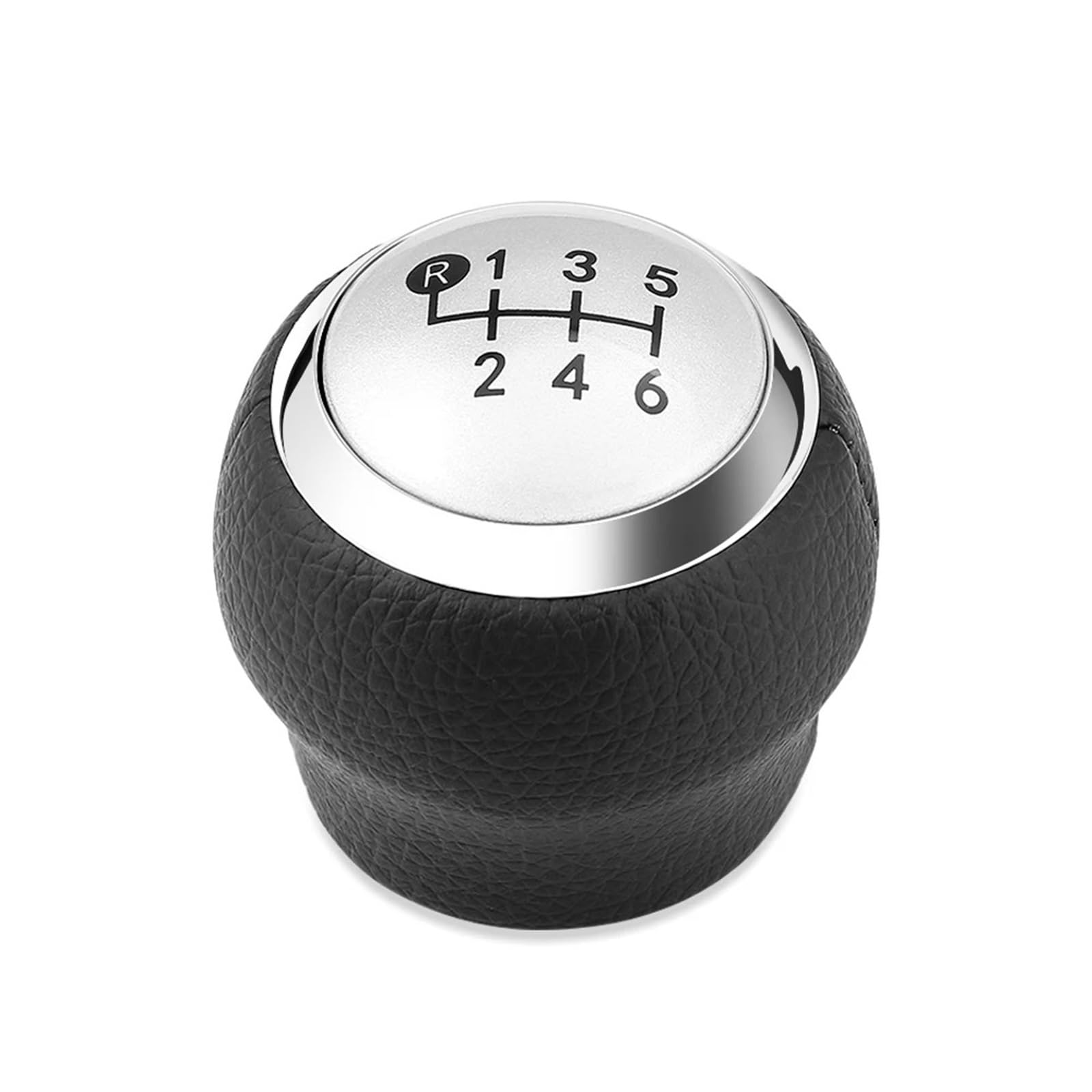WBDMSZJQRT Shift Lever Knob for Toyota for Corolla Verso Auris 2007 2008 2009 2010 2011 2012 2013 6 Speed Gear Shift Lever Knob(Silver)