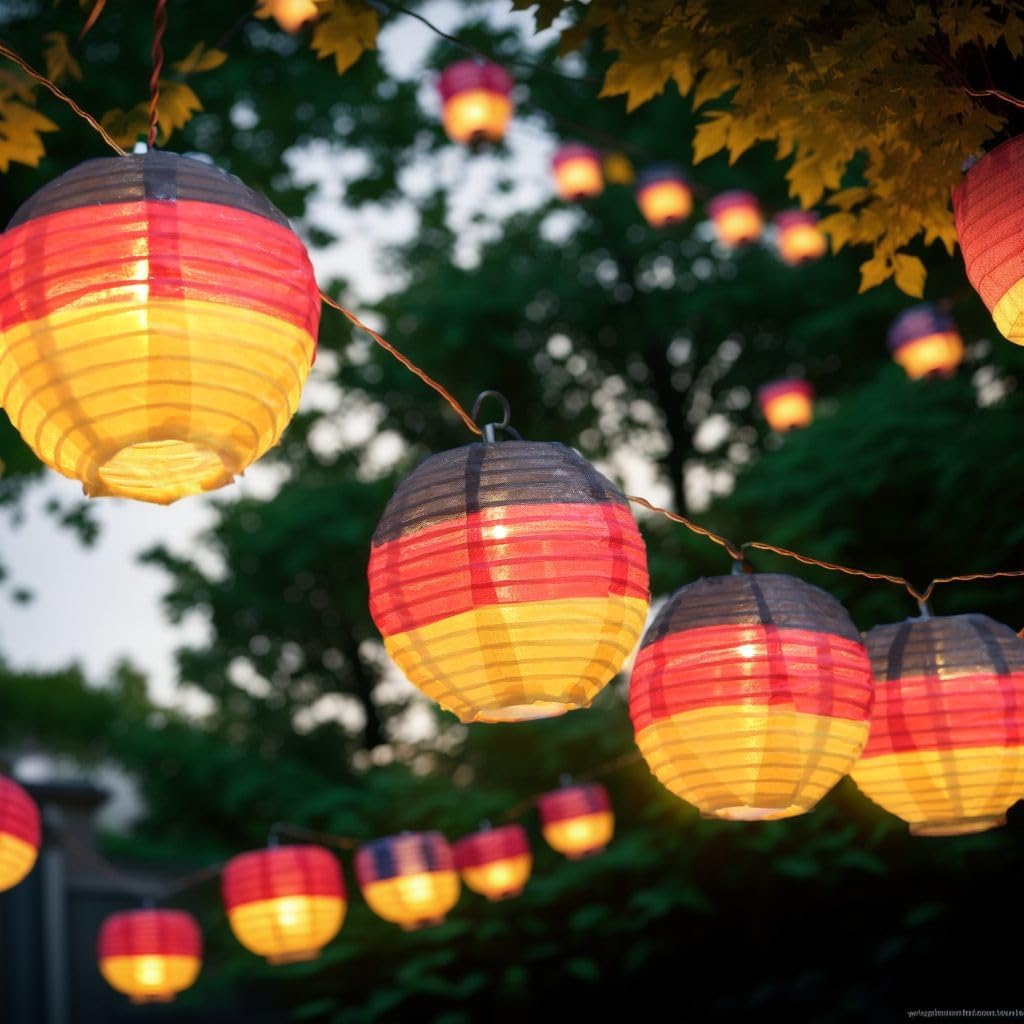 Gartenmama 3 Meter LED Small Mini Lampions Lichterkette Batterie 20er