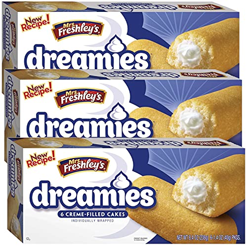 Mrs. Freshley's Cream Filled Dreamies Snack Cakes | Pack of