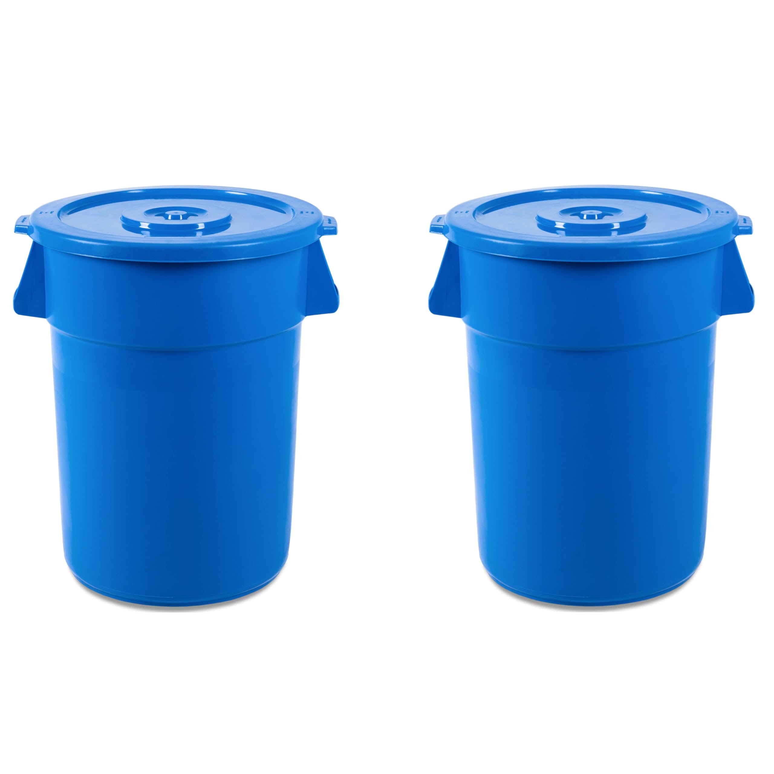 Amazon.com: PRO&Family 2 Pack 55 Gallon Blue Round Commercial
