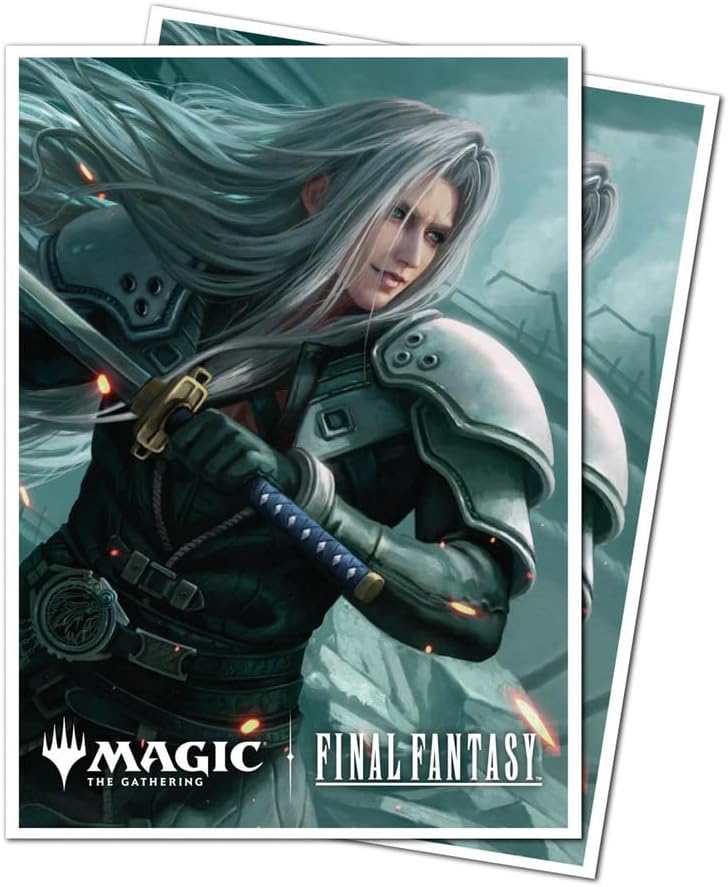 Ultra PRO - Final Fantasy x Universes Beyond Sephiroth (Wisnu Tan) 105ct APEX Deck Protector™ Sleeves for Magic: The Gathering | Trading Card Accessories, Collectible Card Game Gear