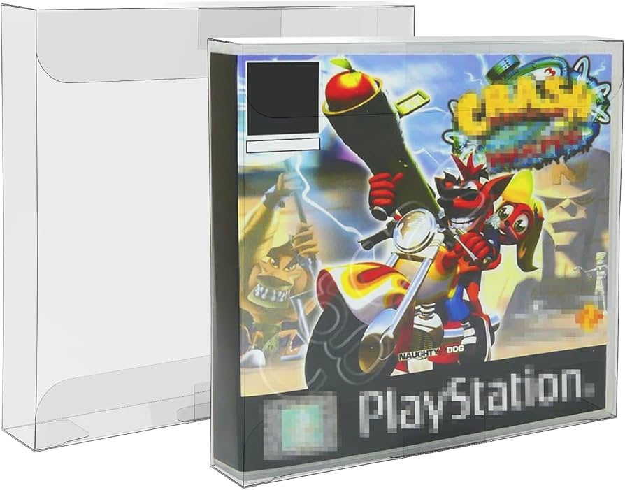 Amazon.co.jp: ASTONEY PS1ゲーム用クリアボックスプロテクターケース