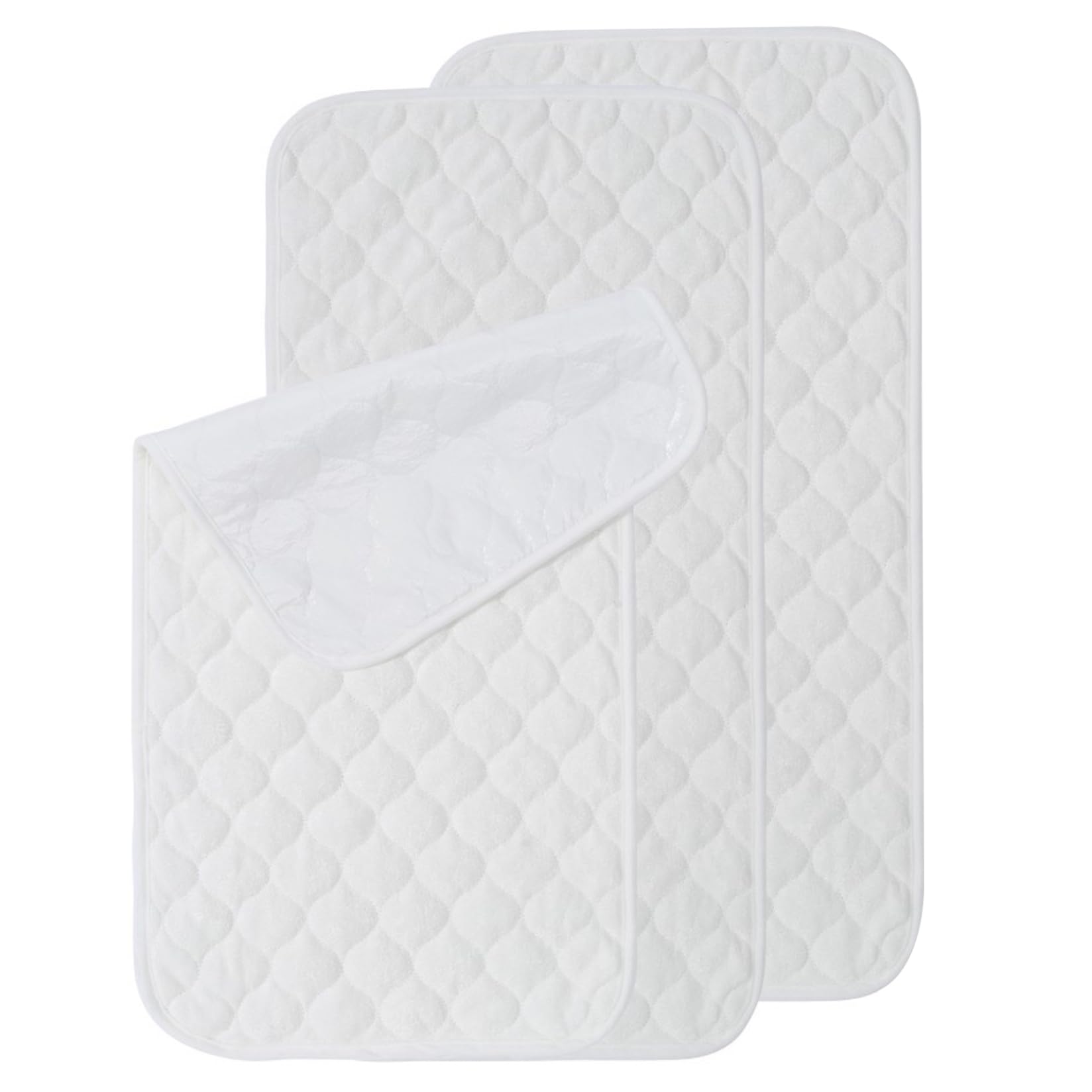 Almohadilla de Cambio de pañales 3pcs Impermeable cambiante Alfombra ＆ Almohadilla de Viaje de algodón Reutilizable para Almohadilla para el bebé Ligero y la estación de Cambio Plegable, Regalos de b