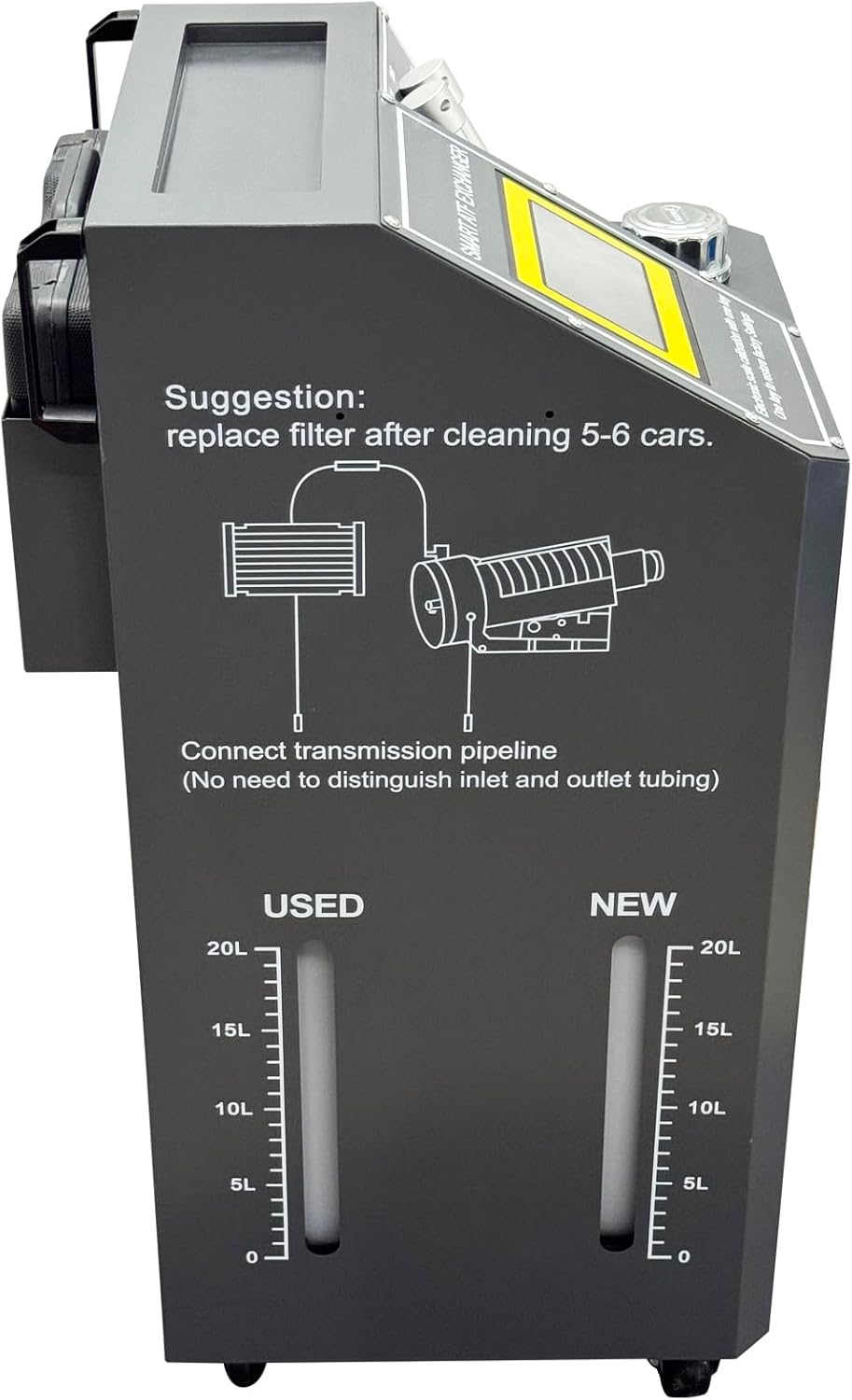 Auto Transmission Fluid Exchange Fluid Cleaning Machine Touch Screen 20L×2 Tank DC12V