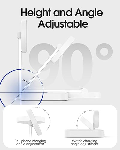 Miniatura 4 de Estación de carga inalámbrica para cargador Magsafe, cargador inalámbrico para iPhone 1615141312 SeriesApple WatchAirPods Pro, soporte de cargador