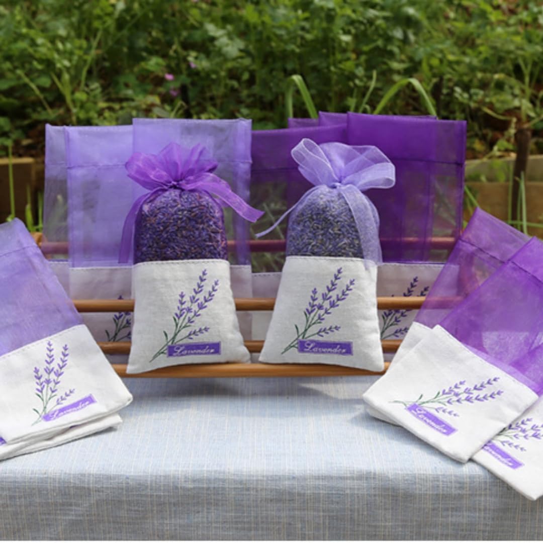 Healifty 20 Pièces Lot De Sachets Vides Lavande Maille