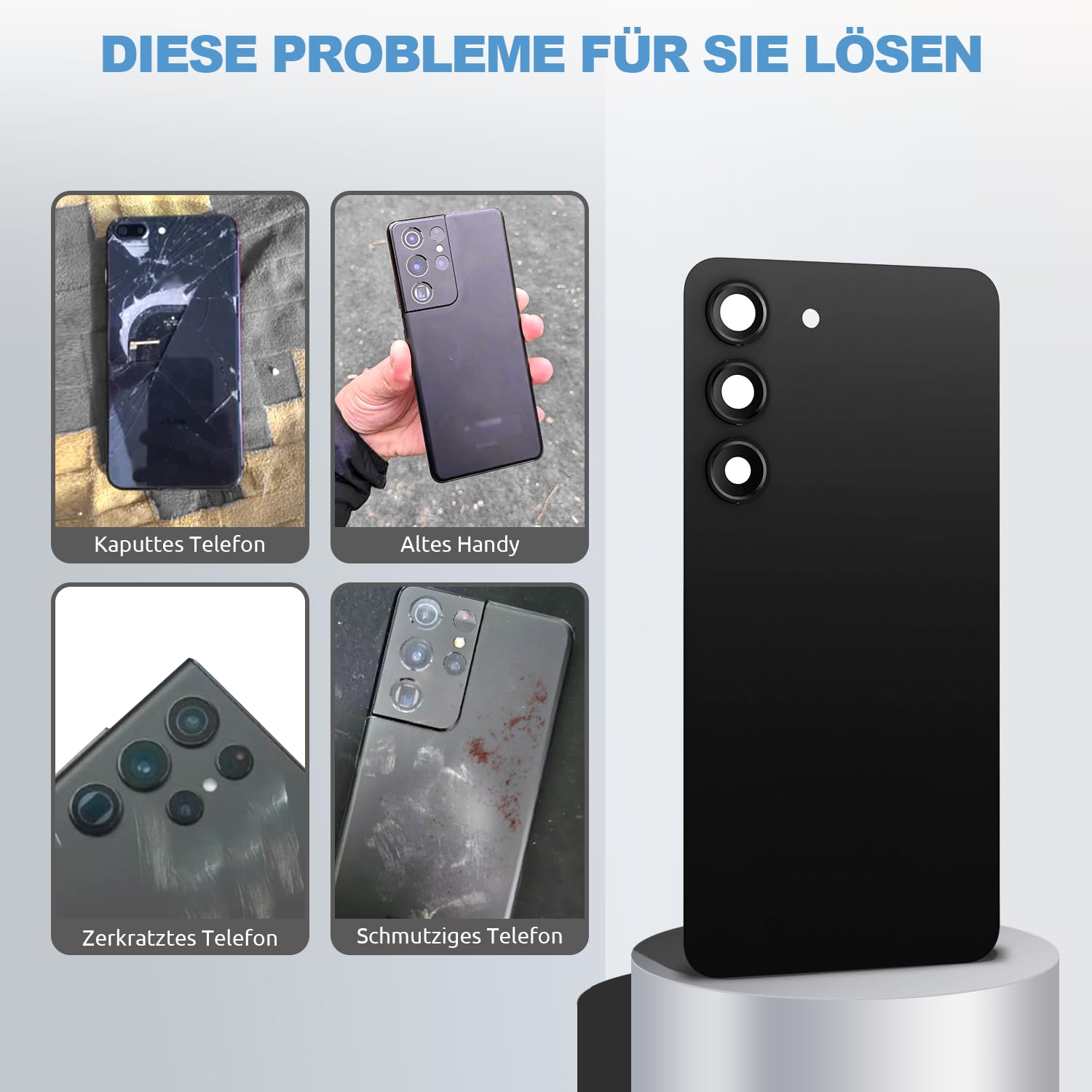 Backcover Glas für Samsung Galaxy S23 S911, Grün