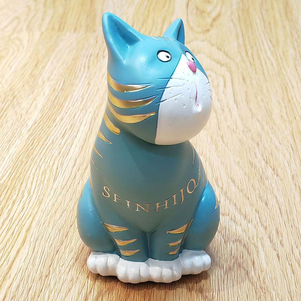 SEINHIJO Figurine Chat Sculpture Animal Moderne Décor Intérieure Arts 17cm