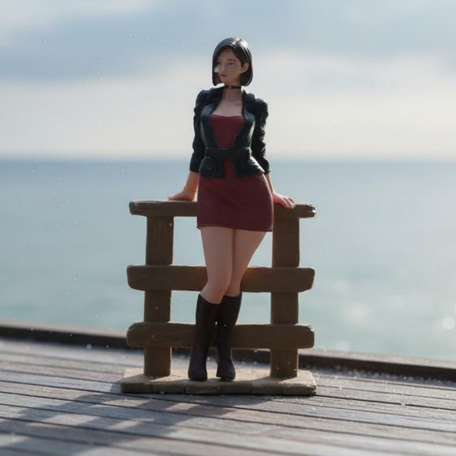 Miniaturfigur Dekorationsfigur Sammelfigur Resinfigur Detailreiche mit Natürlichen Proportionen Leuchtende Farben für Diorama Schreibtisch Präsentation, 1/18 Fein Bemalt Mit Gesichtszügen