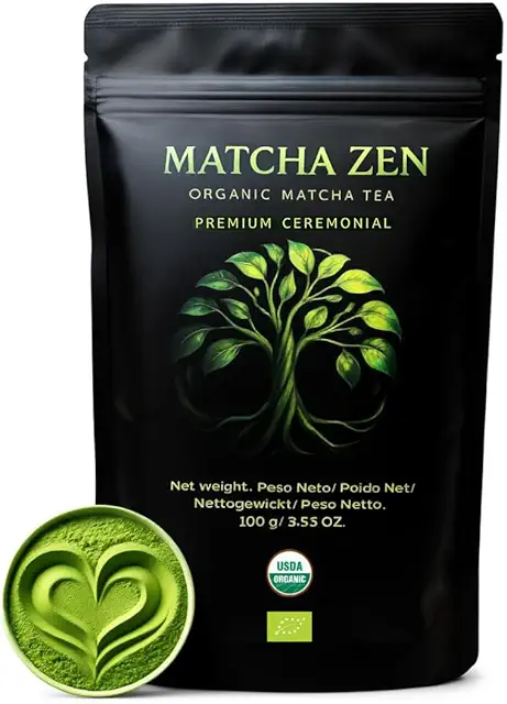 Té Matcha Ceremonial Premium Bio 100g - Té Verde Ecológico en Polvo para Ceremonia