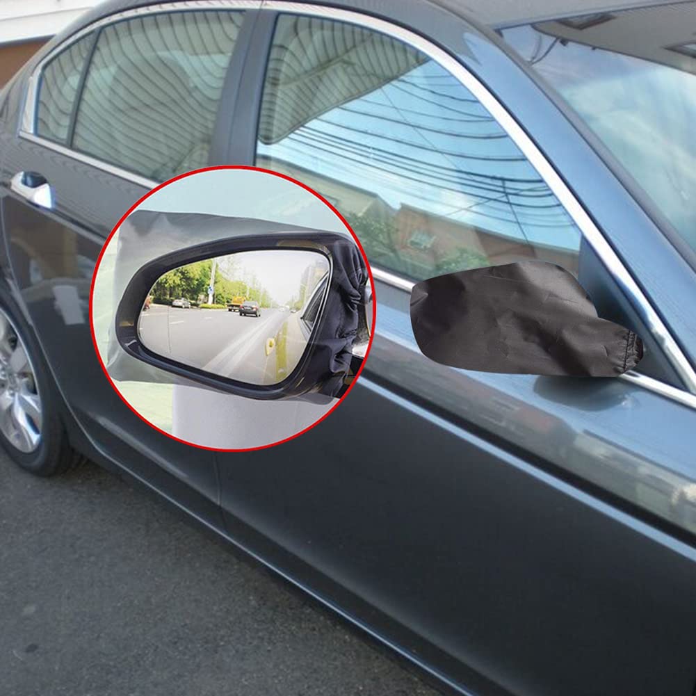 Coperture Protettive Per Specchietti Laterali Auto – 2 Pezzi, In Tessuto Oxford 210D Impermeabile, Antigelo E Antineve, Universali (29x29 Cm)