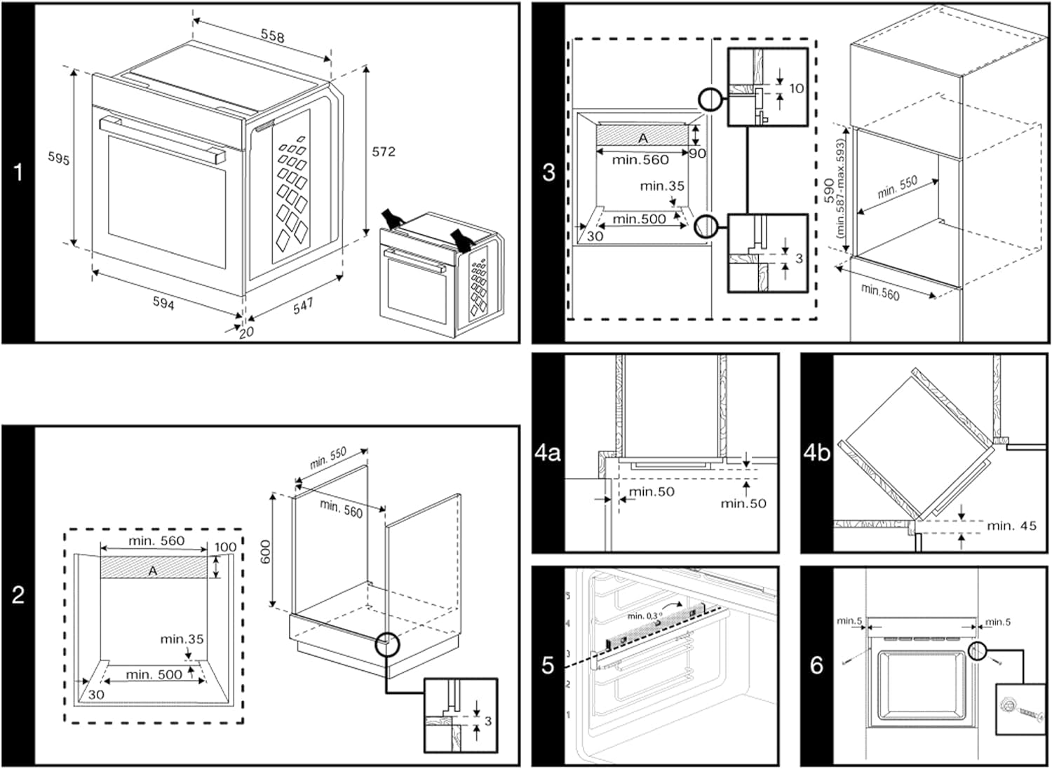 Beko BBIM17300BMPEF b300 Einbaubackofen, 72 l, Multifunktionsofen, Pyrolyse, Schwarz