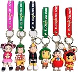 3D Keychain all the famous characters multiple, (Set of 1 - Assorted Colors)