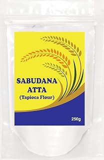 8.81oz Gluten Free Tapioca Flour | Sabudana Atta | Tapioca Starch | 100% Organic | Food for Fasting | Keto Diet Plan 250gm