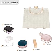 Fiorky Borsa Da Sera Con Nodo Da Donna Borsa A Tracolla Con Strass Bling Borsa Con Pochette Con Diamanti Glitter Elegante Borsa Da Ballo Con Pochette In Cristallo Scintillante - Foto 5