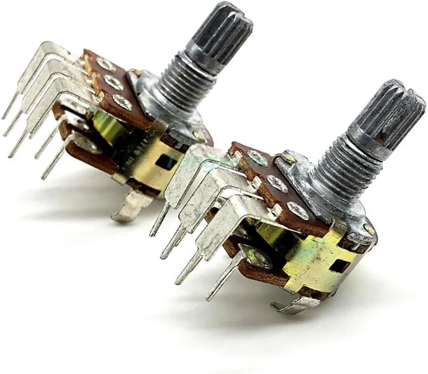 50pcs 148 16 Type Dual Volume Potentiometer Switch B50K Plum Axis 15MM D1010(B50k)