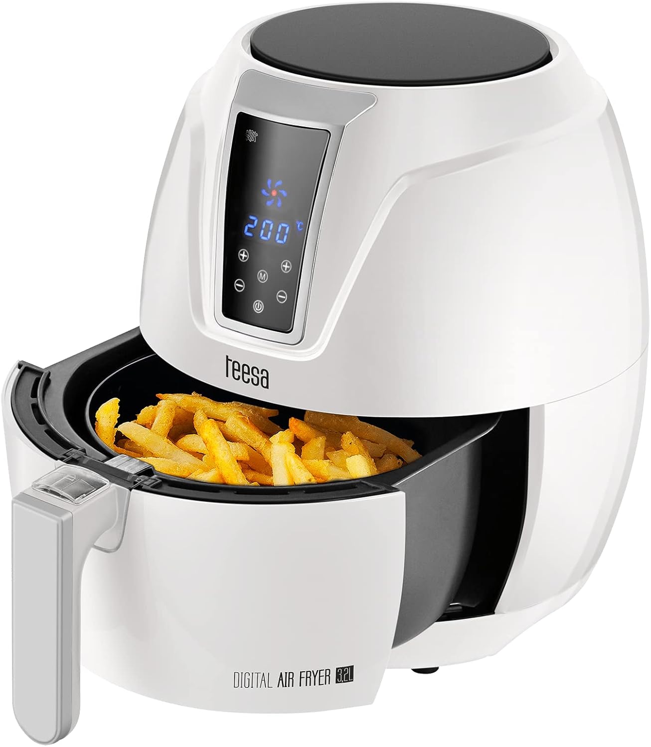 TEESA DIGITAL AIR FRYER - Friggitrice senza grassi da 3,2 l, colore: Bianco TEESA DIGITAL AIR FRYER - Friggitrice senza grassi da 3,2 l, colore: Bianco