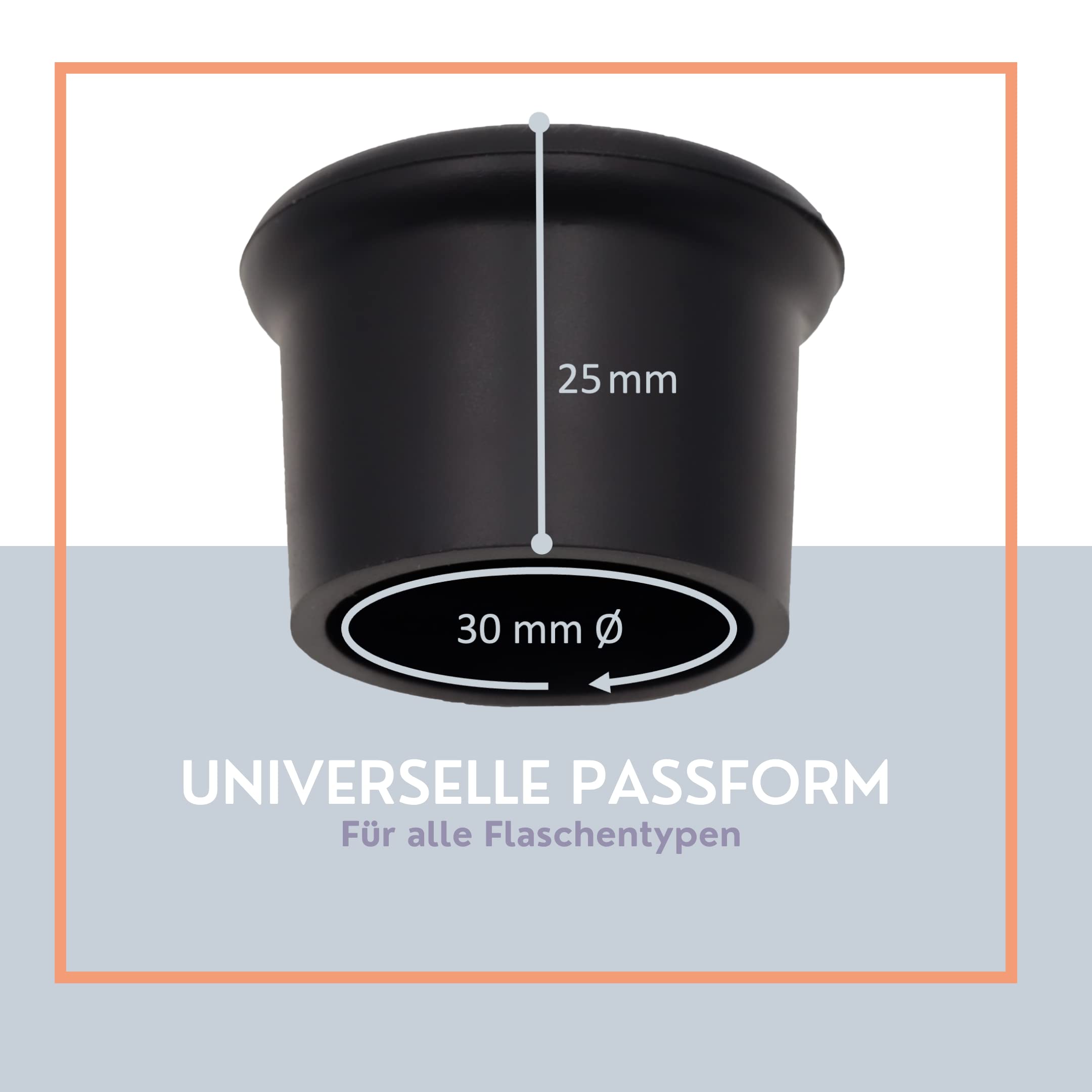Set Da 6 Tappi Per Vino In Silicone SZUAH – Riutilizzabili, Universali E Infrangibili – Perfetti Per Vino, Birra E Bevande - 3