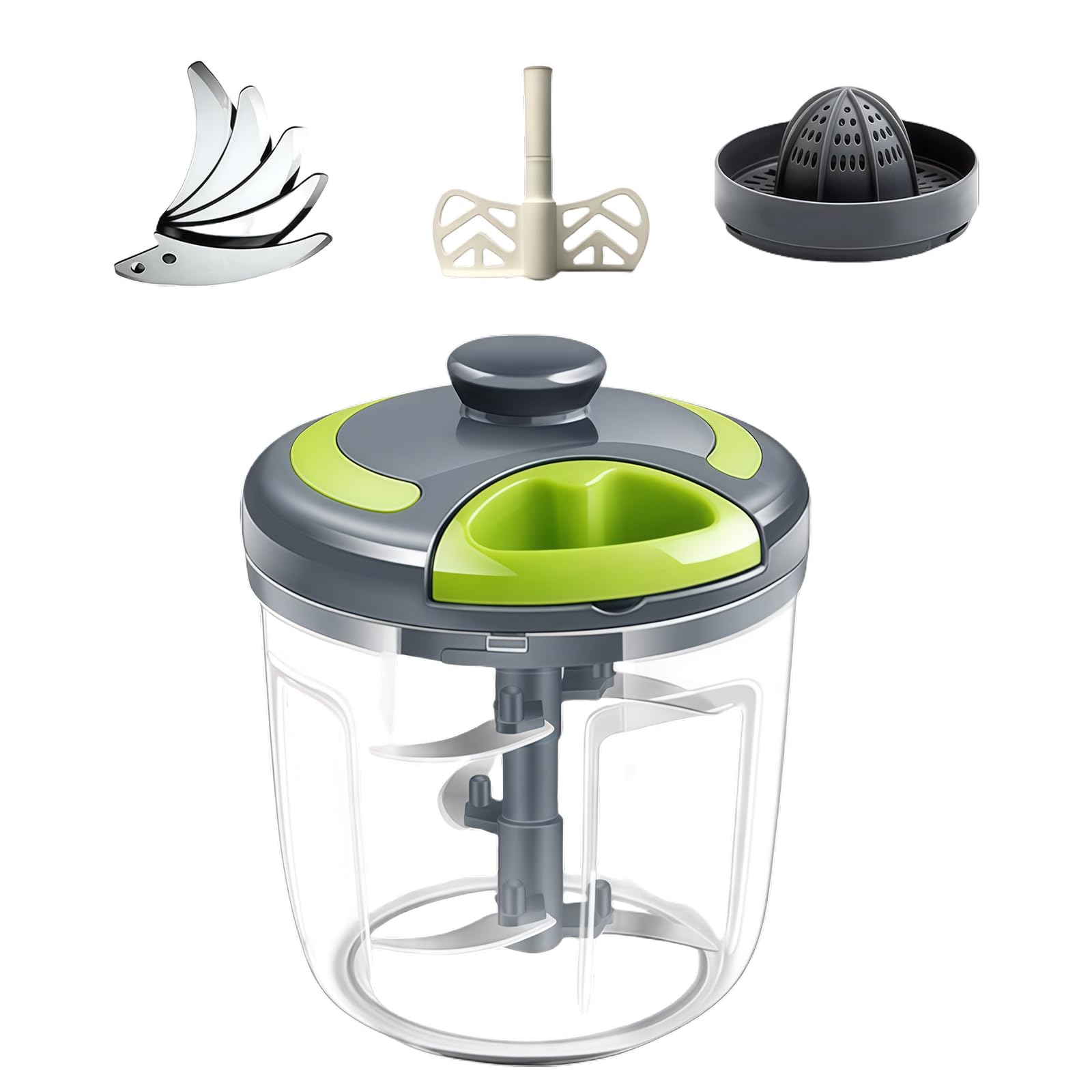 ZWWAAZHF Manual Garlic Mincer Food Processor Dishwasher Safe Component Nonslip Base Efficient Grinder Cooking Tool Garlic Grinder