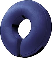 Vista 34 de BENCMATE - Collar inflable protector para perros y gatos, collar de recuperación de mascotas, suave, no bloquea la visión, E-collar (XL, rosa)