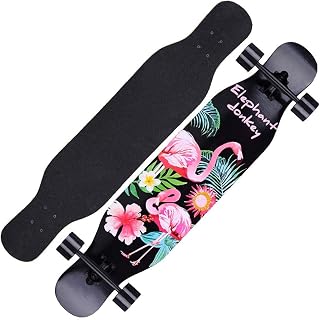 FWEOOFN 42 Inch Longboards Skateboard Cruiser Adults Beginners, 8 Ply Maple Complete Longboards DancingSkateboard, Cruising,Curving,Freeride Slide,Freestyle and Downhill Freestyle Cruiser
