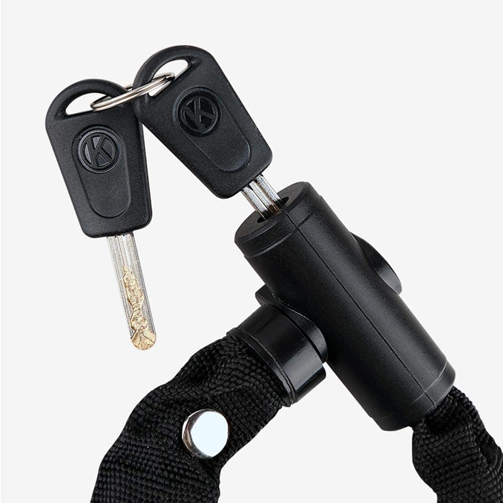 Proteggi la Tua Corsa con Questo Lucchetto a Catena antifurto per Bici: Un Lucchetto per Bici affidabile e Resistente per la Massima Sicurezza.Perfetto per Biciclette, motociclette, Porte e