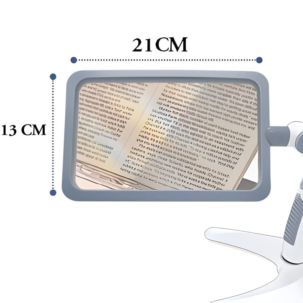 Breewell Magnifying Glass with Light and Stand Lighted Page Magnifier with 48 LED & 3 Light Modes Large Magnifying Glass Hands Free for Seniors Reading, Close Work | White 1