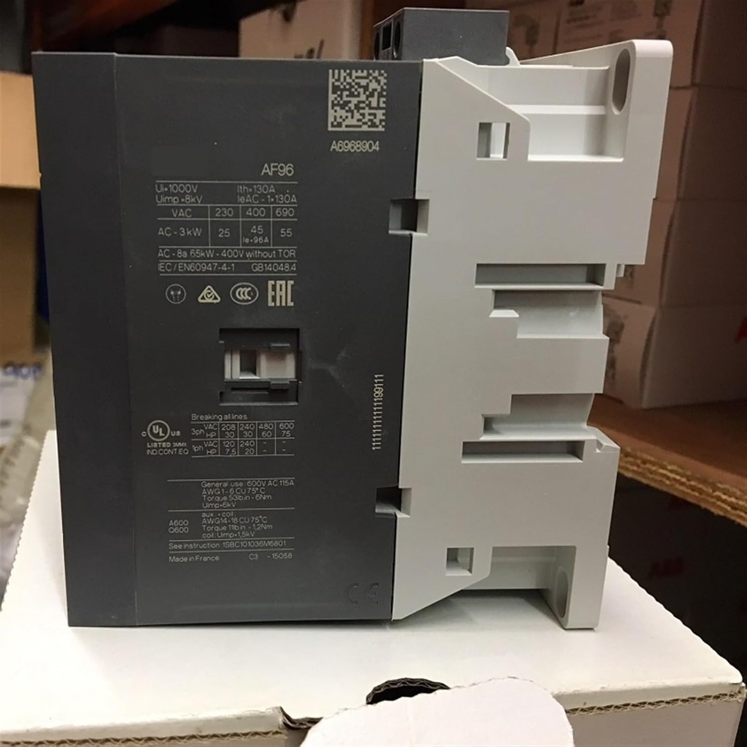 3-ploe Contactors AF Series AC/DC Operated 1NC+1NO 96A 45kw AF96-30-11-13 AF96-30-11-14 1Pcs(AF96-30-11-14)