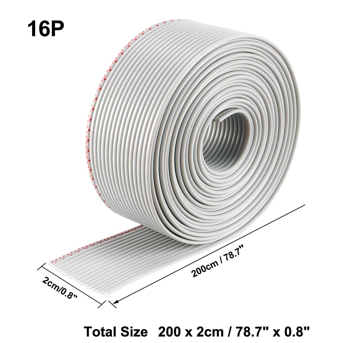 Câble Plat IDC 30 Broches, Pas 1,27 Mm, Longueur 2 M - Gris, Pour JTAG/ISP, 26 AWG - 4