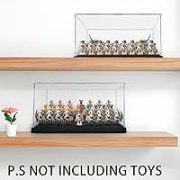 Vista 7 de Mini Figure Display Case - 3-Tier Acrylic Display Box for Minifigures & BrickHeadz Series, Block Base Design Holds 32 Figures