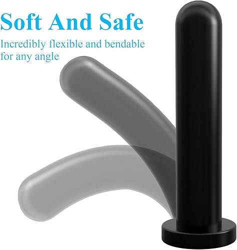 Miniatura 16 de Consolador transparente de 7.48 pulgadas con ventosa fuerte, masajeador de próstata para hombres, tapones anales para el pene para mujeres, juguete