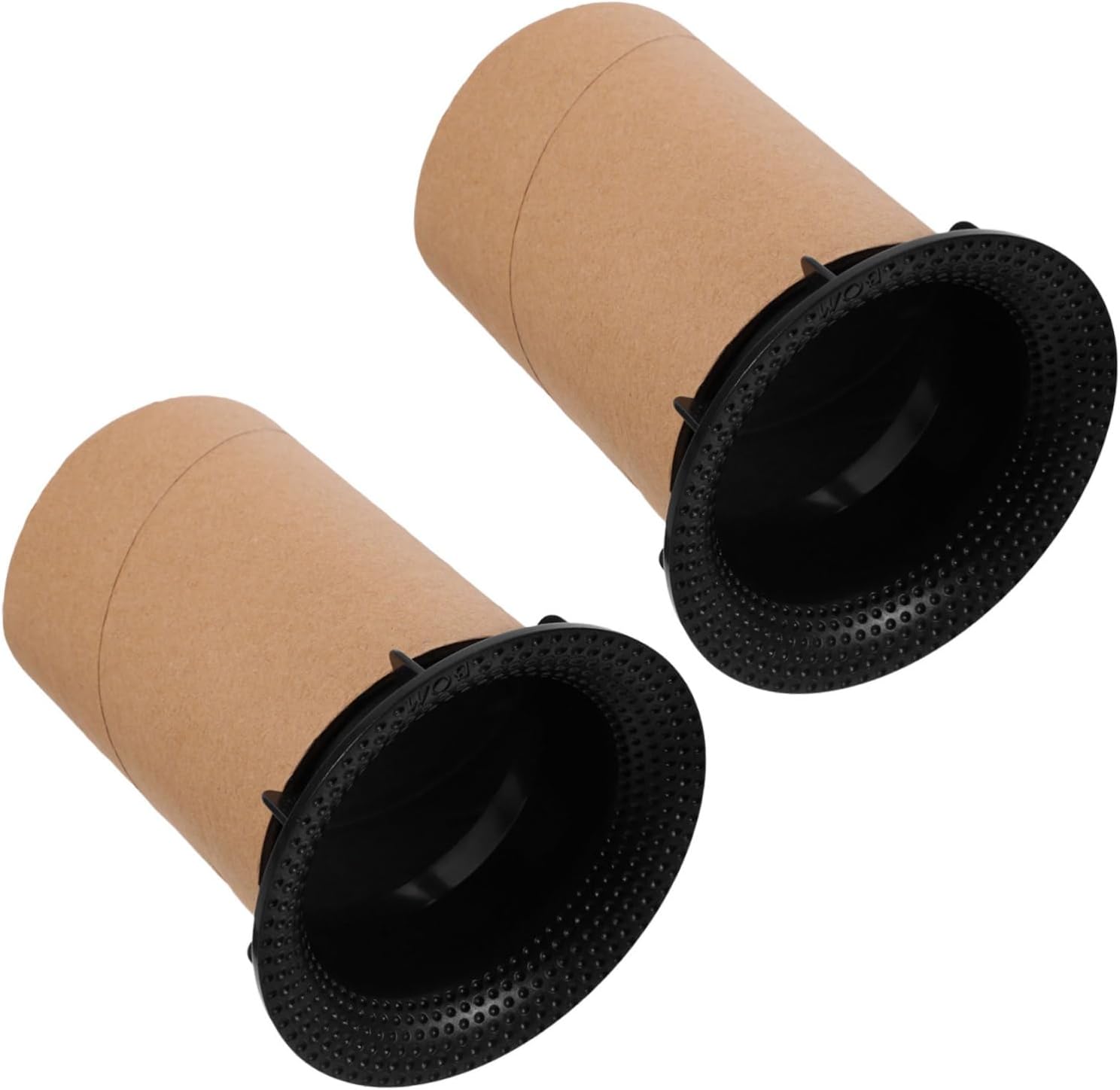 2pcs Round Speaker Port Tubes for Subwoofer and Speaker Box, Plastic and Paper Material, Minimize Audio Distortion, Versatile Compatibility, for Car and Theater Audio Systems