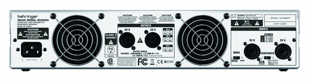 Behringer NU6000 iNuke Ultra-Lightweight, High-Density 6000-Watt 
