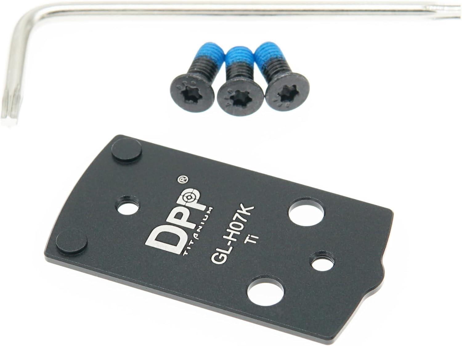 DPP Titanium Adapter Plate for Glock 43X/48 MOS Hellcat OSP Holosun 407k/507k - GL-H07KA