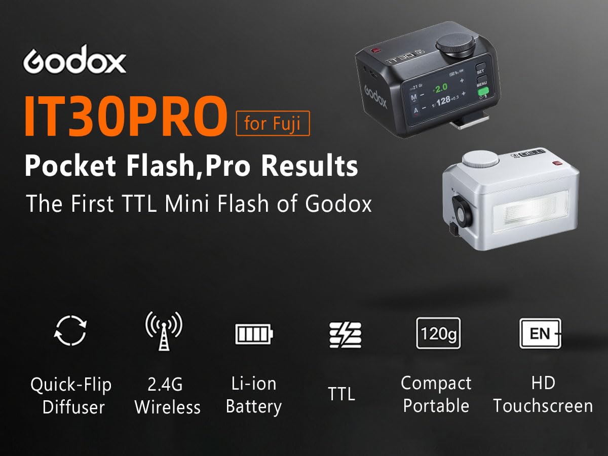 Amazon.com : Godox iT30pro F TTL Mini Flash & Trigger- GODOX