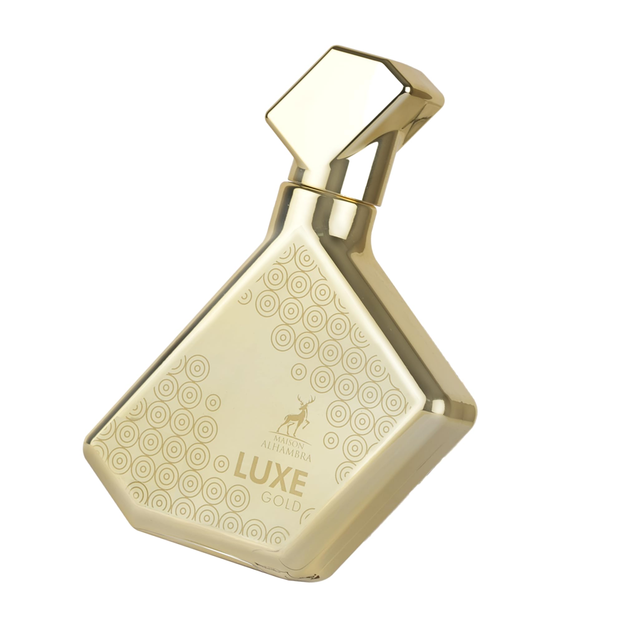 Maison Alhambra Luxe Gold – Citrus, Woody, Floral, Amber – Eau de Parfum Spray Long-Lasting Fragrance for Unisex, 3.4 Ounce / 100 ml