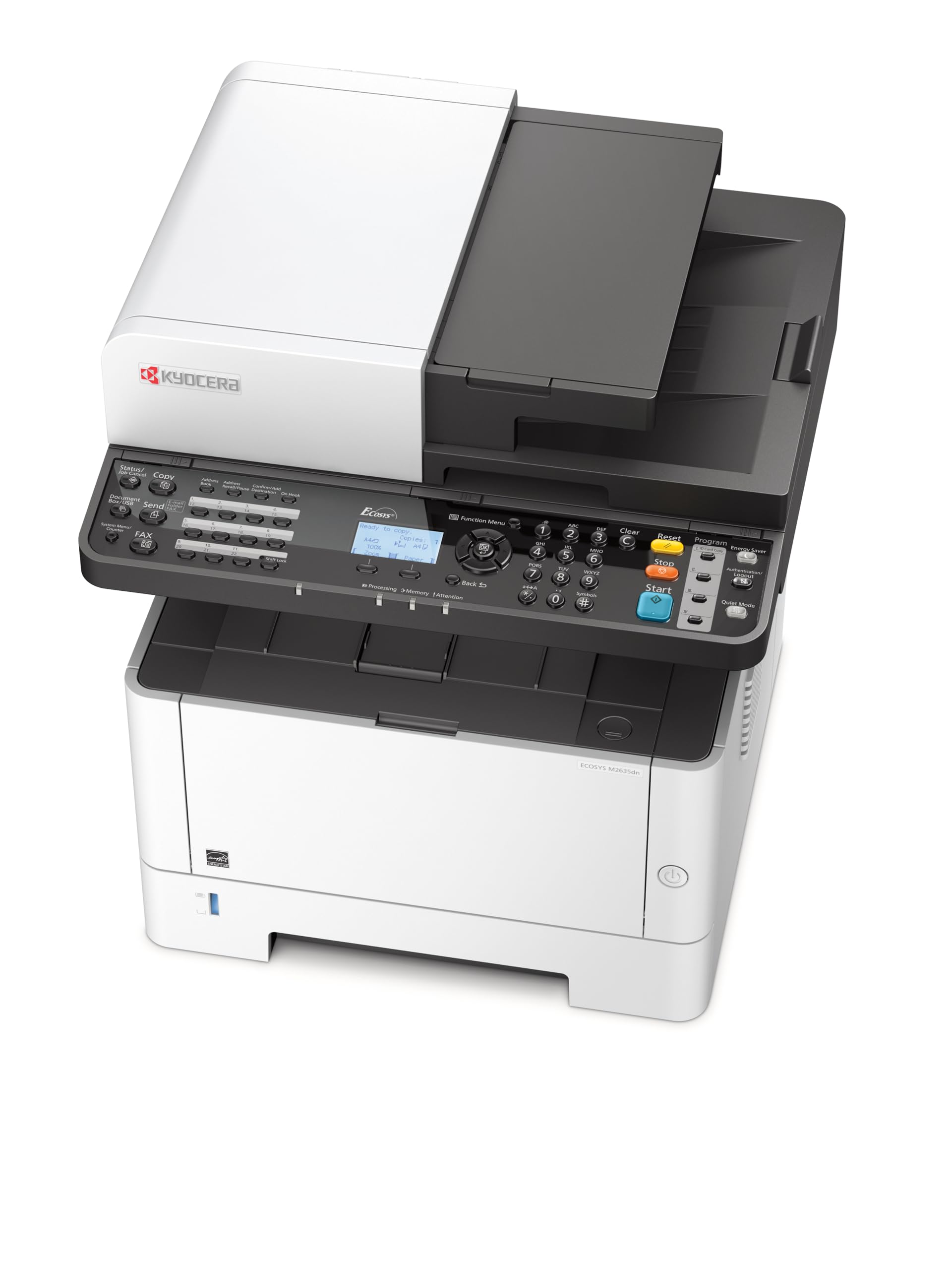 Kyocera Ecosys M2635dn Multifunktionsdrucker Schwarz Weiss. 35 Seiten pro Minute. Drucker Scanner Kopierer und Fax. Laserdrucker Multifunktionsgerät Inkl. Mobile-Print-Funktion