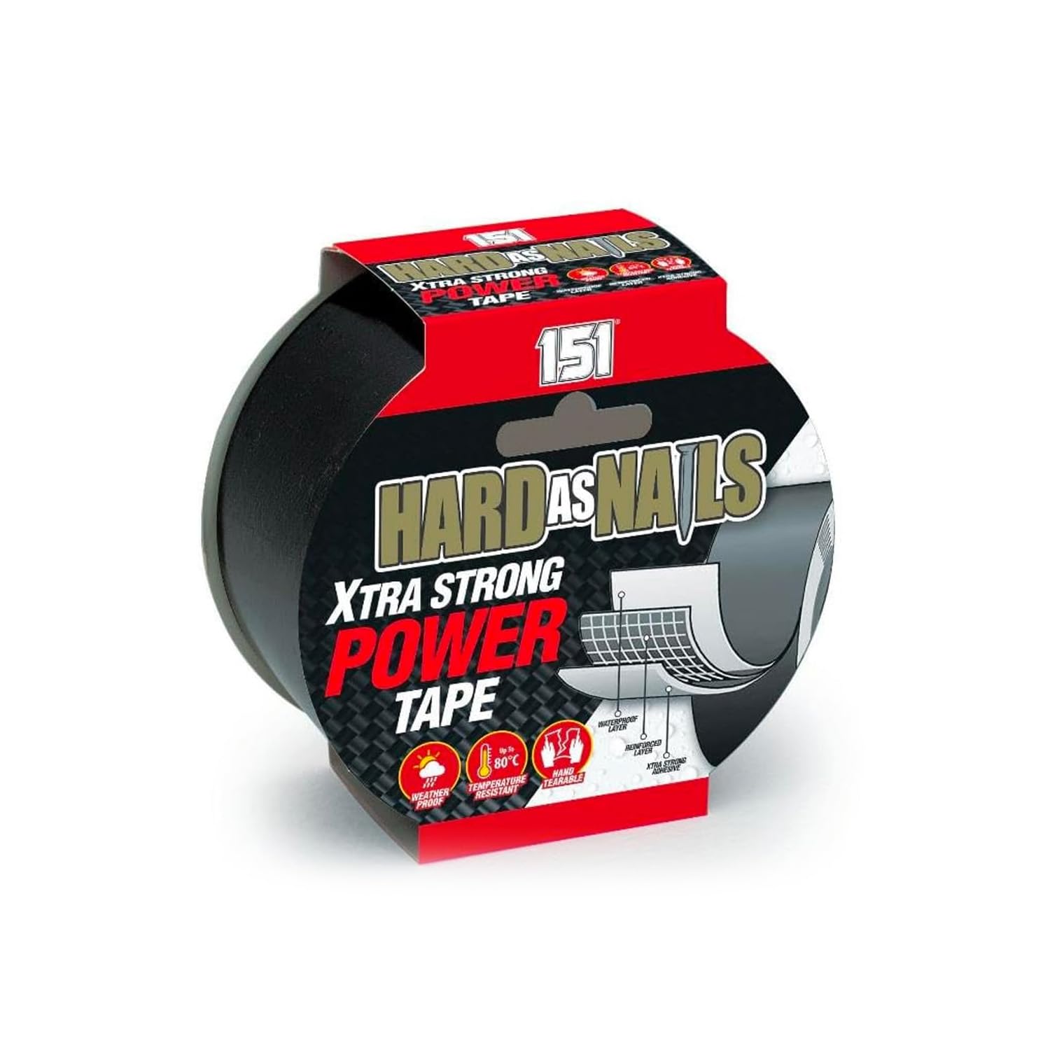 Avilia Cinta selladora impermeable de 10 m x 48 mm | Scotch americano perfecta también para reparaciones de piscinas | Super adhesión, ideal para tubos y reparaciones domésticas