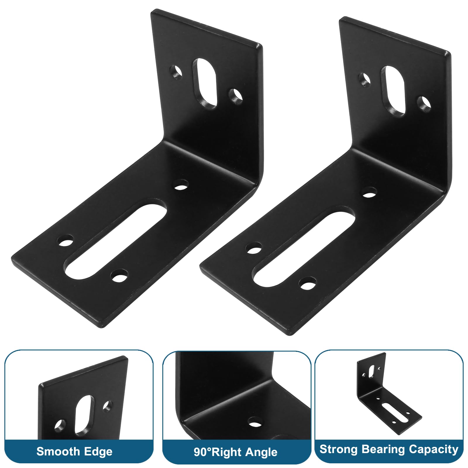 Corner Clamp 10 PCS Black L-Shape Corner Braces - 5-5/8 Inch Adjustable ...