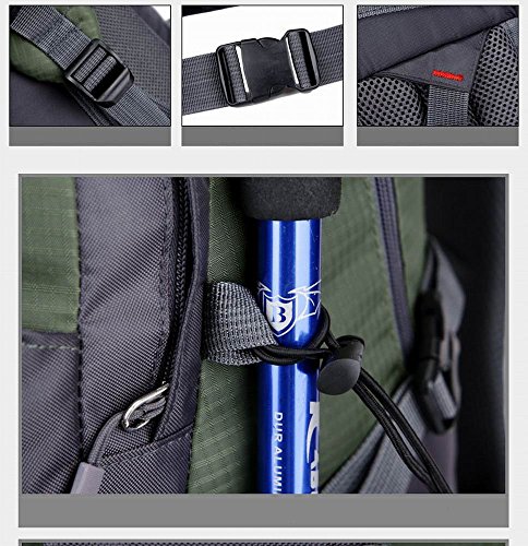 Mochila impermeable de senderismo 35L para niños negra miniatura 4