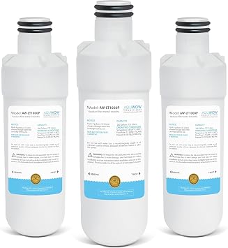 AW-LT1000P Refrigerator Water & Air Filter LT1000PC Compatible with LG LT1000P, LMXS28626S, LFXS26973S, LFXS26596S, LFXS28596S, ADQ74793501, ADQ74793502 3