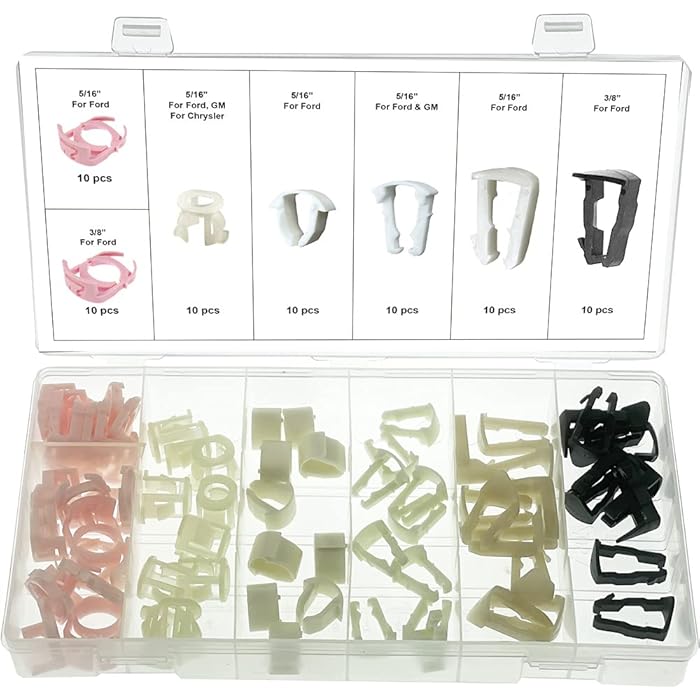 Buy Swordfish 61280 Fuel Line Retainer Clip Assortment, package of 70 pieces Online at