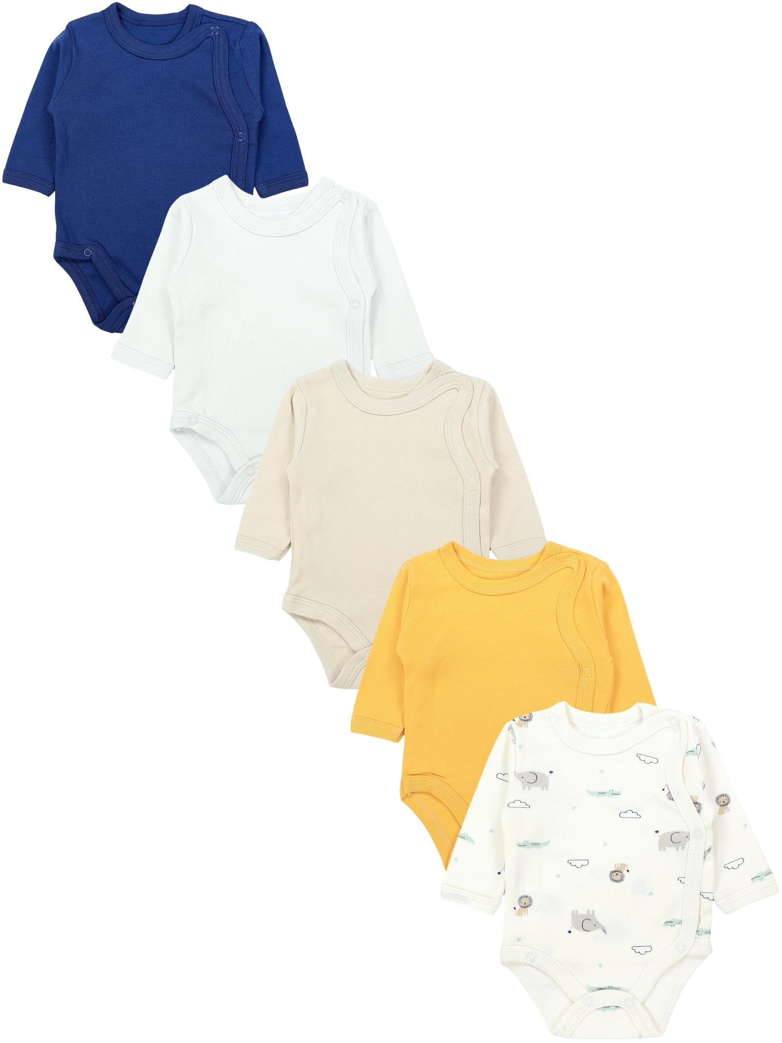 TupTam Body Bebé – Pack de 5 Bodies Bebé Recién Nacido, Body Bebé Niño con Cierre Frontal, 100% Algodón — view 9