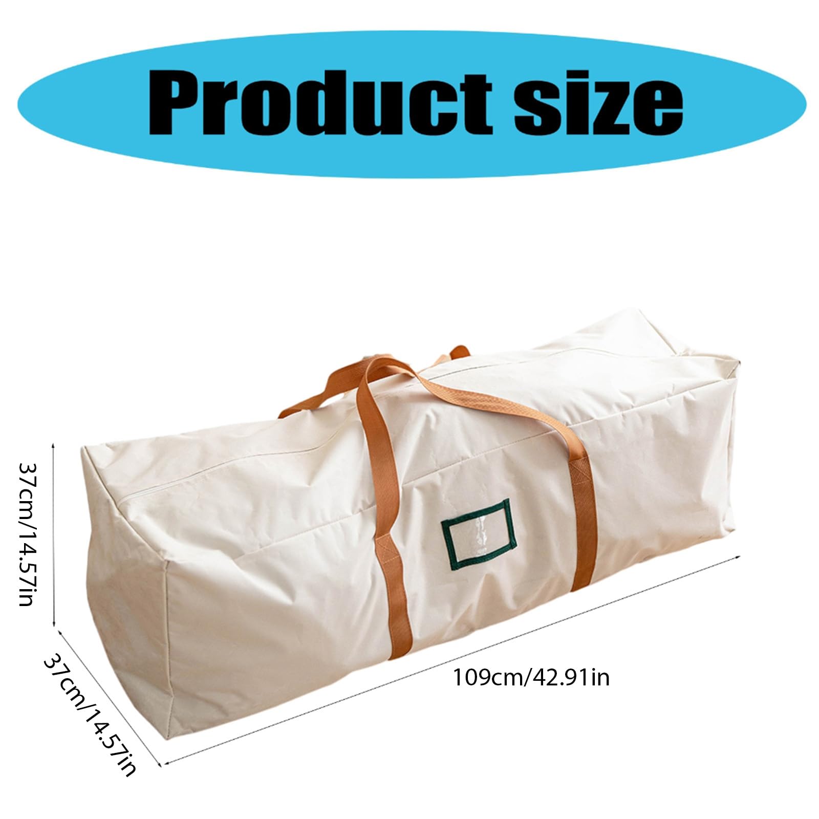 Funda protectora para árbol de Navidad, de tela Oxford, espaciosa, con asas, para uso doméstico y comercial