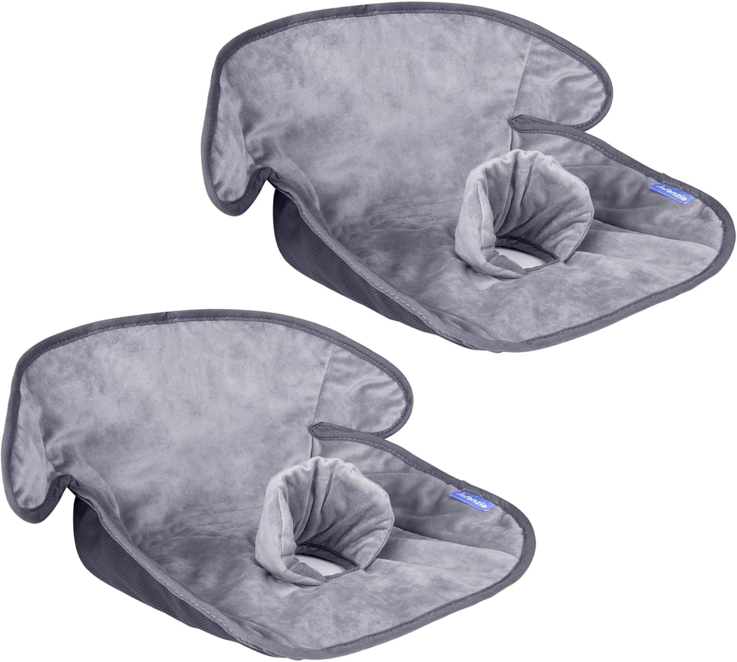 INFANZIA wasserdichte Schutzunterlage für Töpfchentraining​, Kindersitz Protektor mit Trockensitz für 6 Monate - 4 Jahre | Universal für alle Kinderwagen & Autositze (Grau-Kurzflor, 2er-Pack​​)