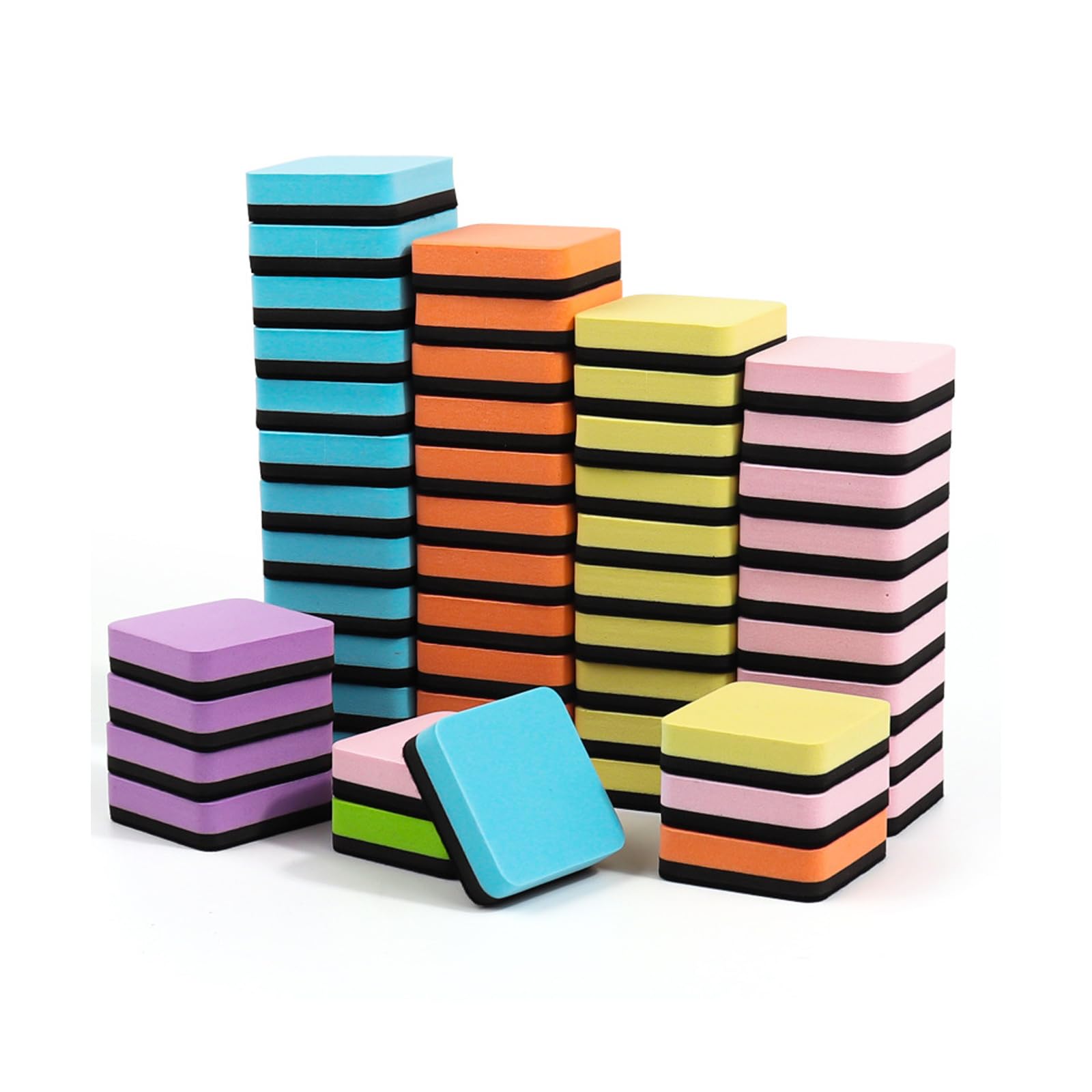 24/48 Pcs Whiteboard Eraser Chalkboard Cleaner Dry Erases Board for Workstations Schools Office Chalkboard Cleaner Whiteboard Dry Erases School Supplies
