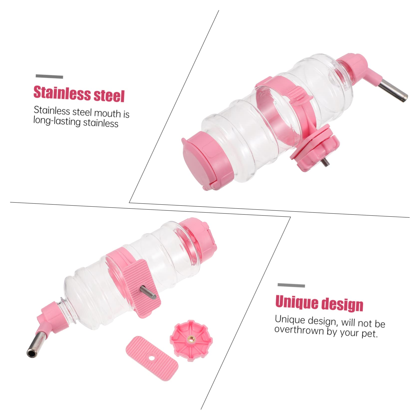 FRCOLOR 3 Unidades Bebedor de Conejo Conejo Soporte de Agua para Mascotas Botella de Agua comedero para Perros comedero automático para Mascotas Bebedero automático para Mascotas cobayas Guinea