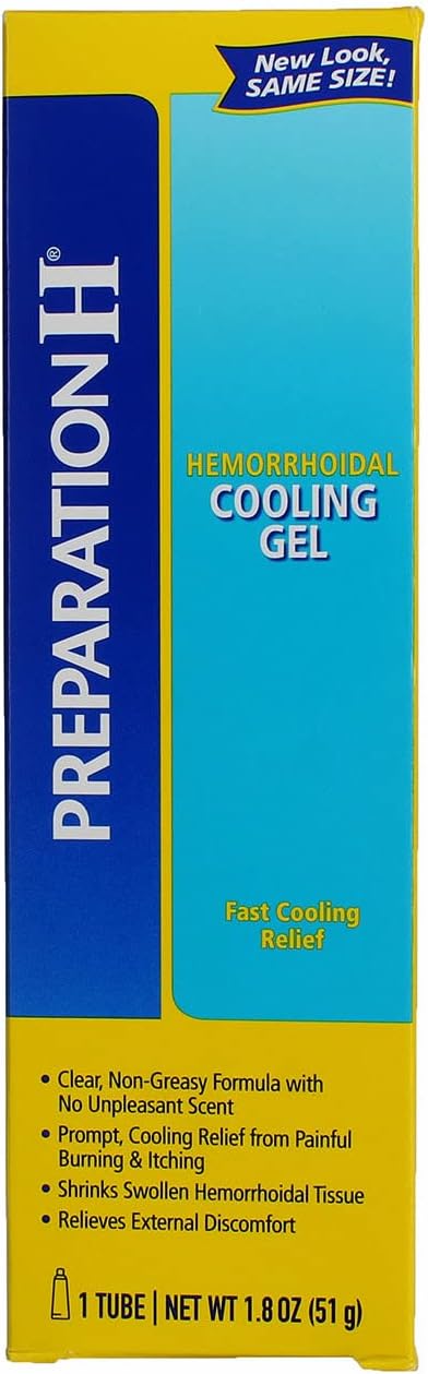 Preparation H Cooling Gel 1.8oz Pack of 2